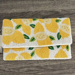 Antik Kraft | Lemon Beaded Clutch/Crossbody